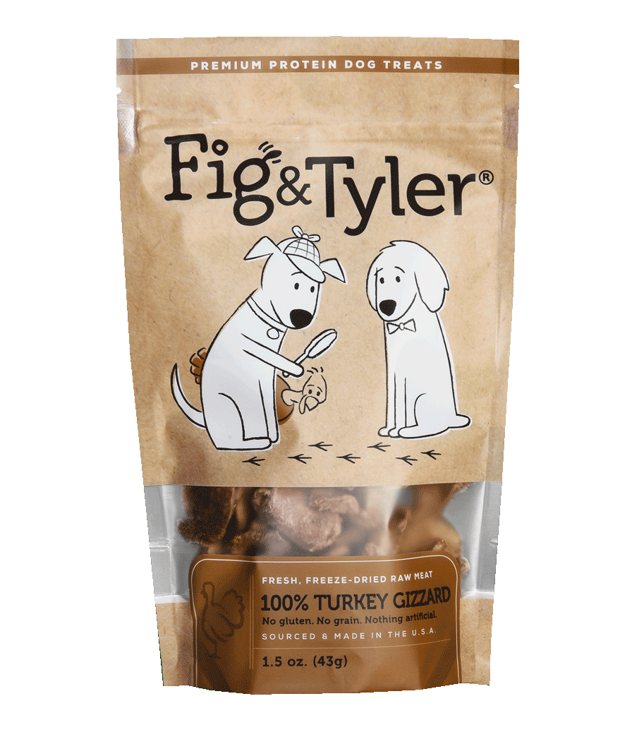 Fig & Tyler FreezeDried Dog Treats 100 Turkey Gizzards
