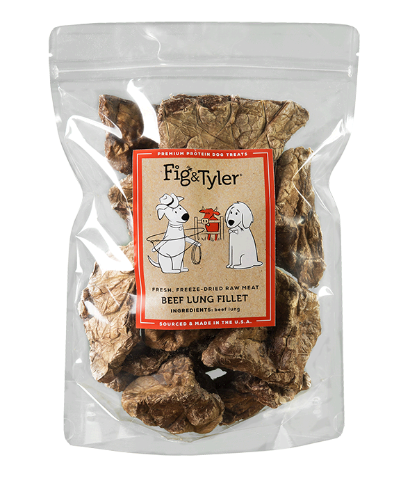 Dried lung top dog treats