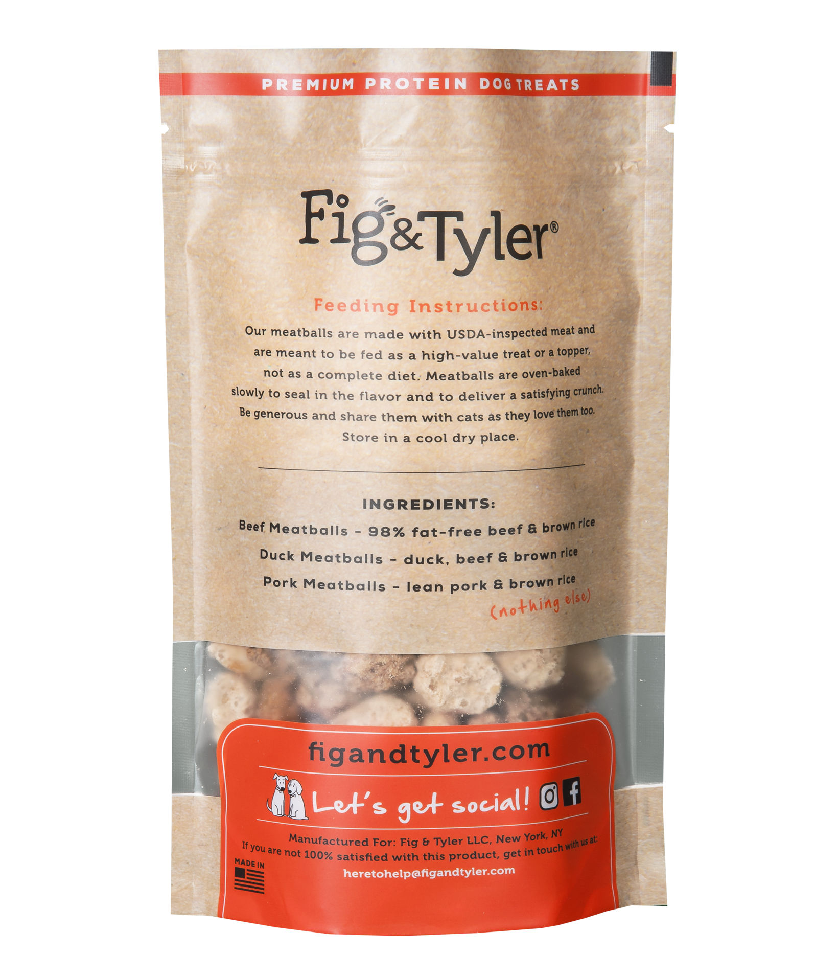 Fig Tyler Dog Treats Tyler s Meatball Medley